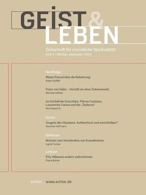 cover image of Geist & Leben 4/2023